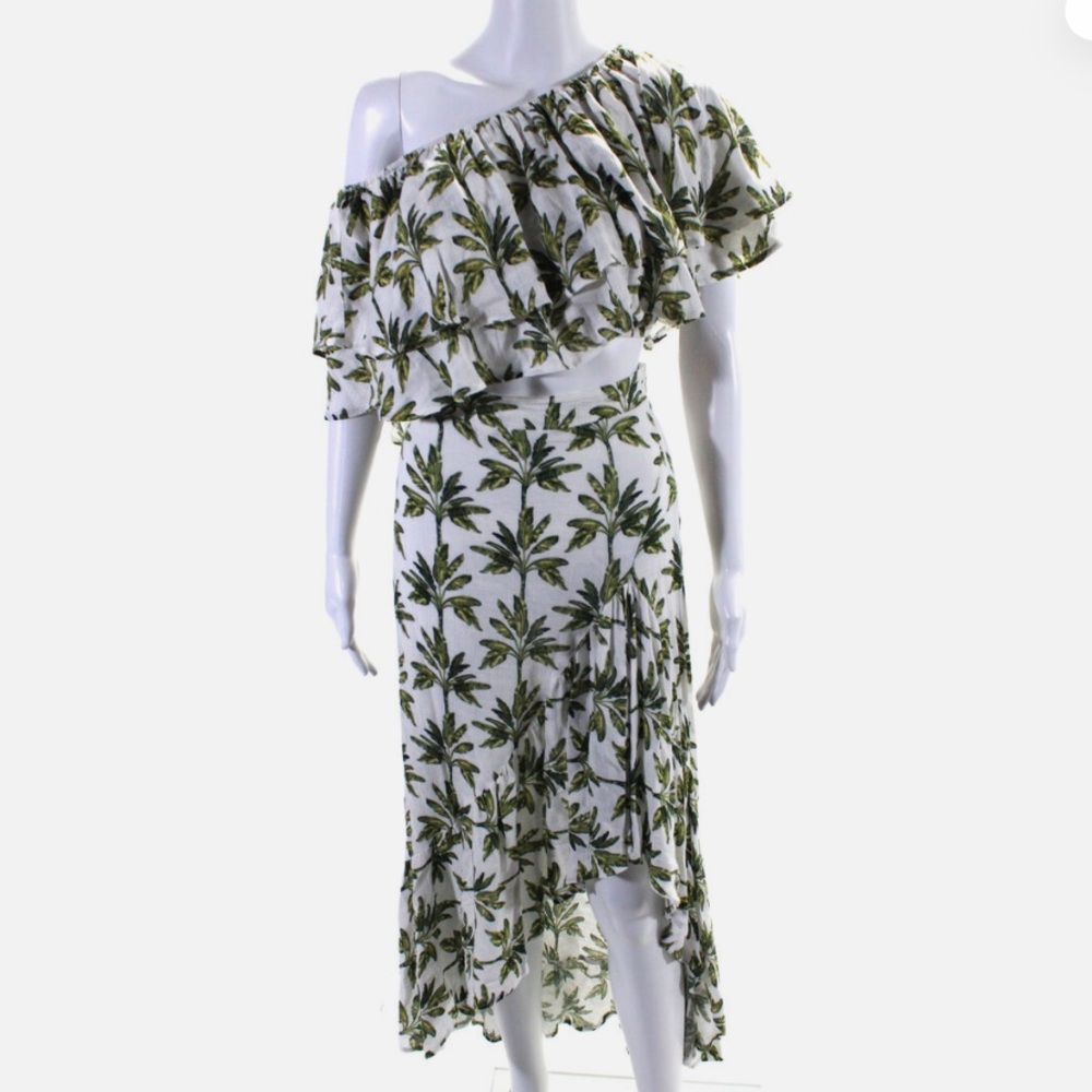 Show Me Your Mumu Two Piece Matching Co Ord Set Crop Top Skirt Size Large L